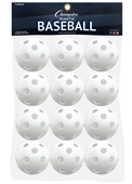 9" Plastic White Baseballs [1 DOZEN] Retail Packed